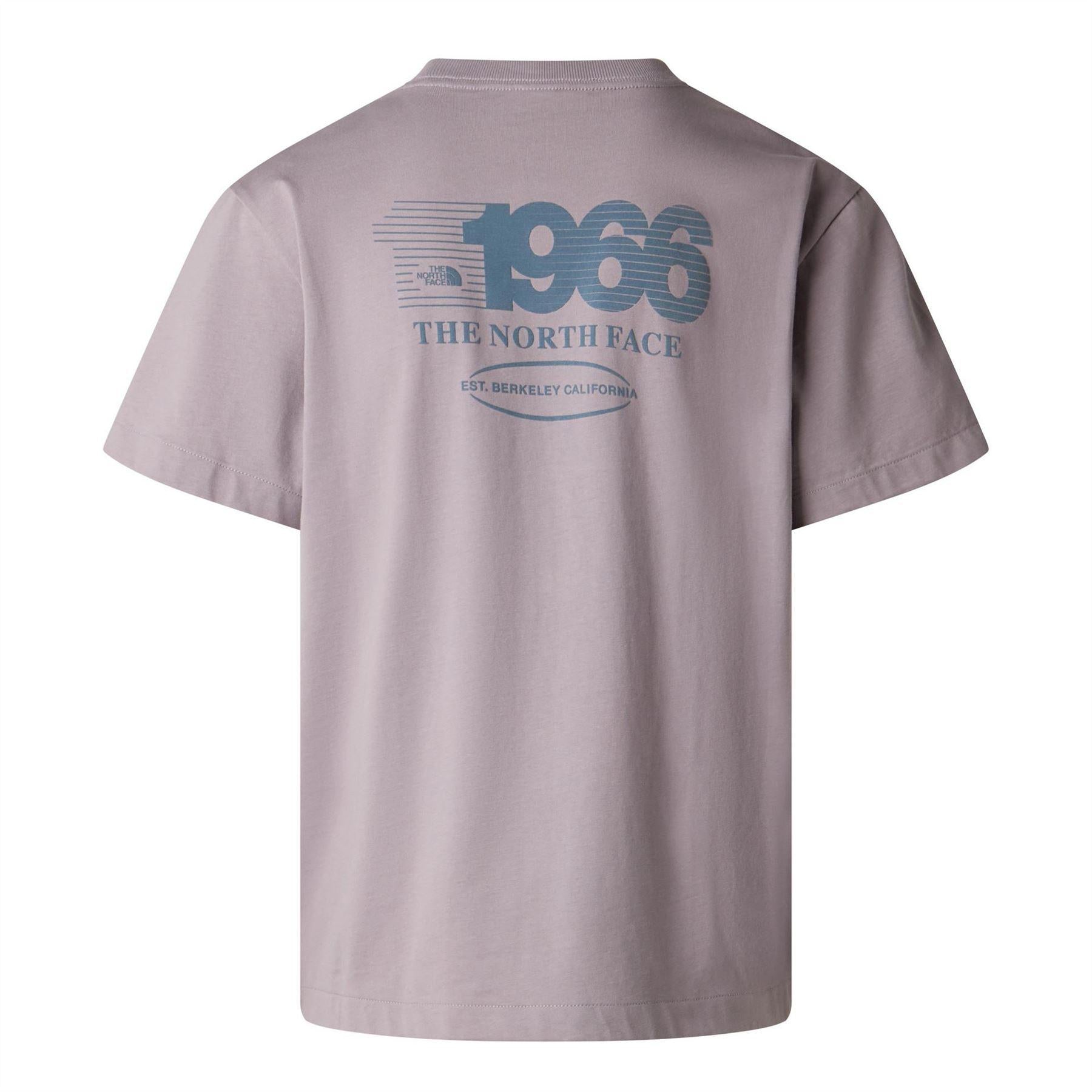 Transparent Grey - Back - The North Face Mens 1966 Graphic Print T-Shirt
