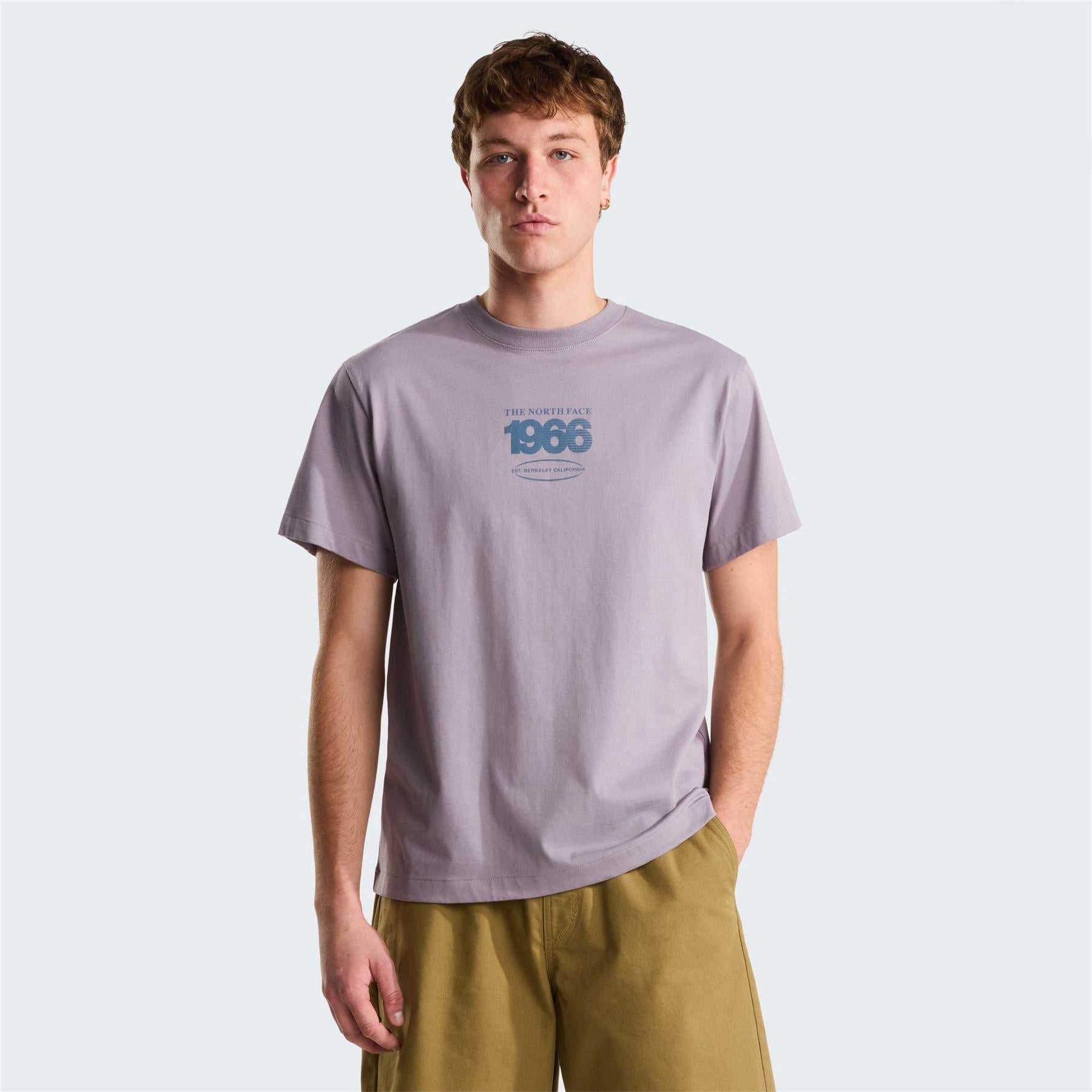 Transparent Grey - Side - The North Face Mens 1966 Graphic Print T-Shirt