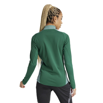 Dark Green - Back - Adidas Womens-Ladies Tiro 24 Raglan Track Jacket