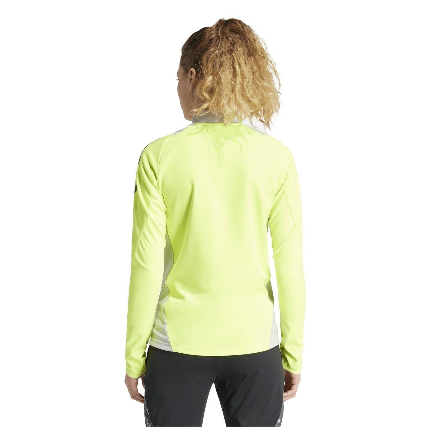 Solar Yellow - Back - Adidas Womens-Ladies Tiro 24 Raglan Track Jacket