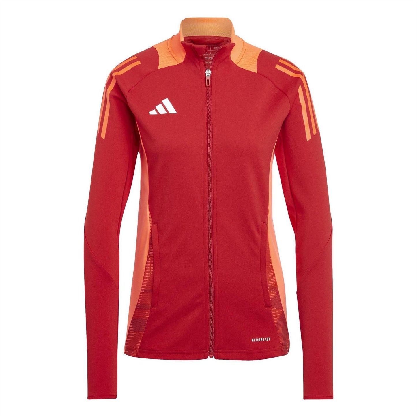 Team Power Red - Front - Adidas Womens-Ladies Tiro 24 Raglan Track Jacket