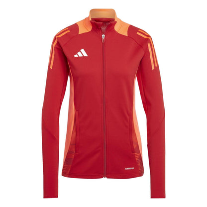 Team Power Red - Front - Adidas Womens-Ladies Tiro 24 Raglan Track Jacket