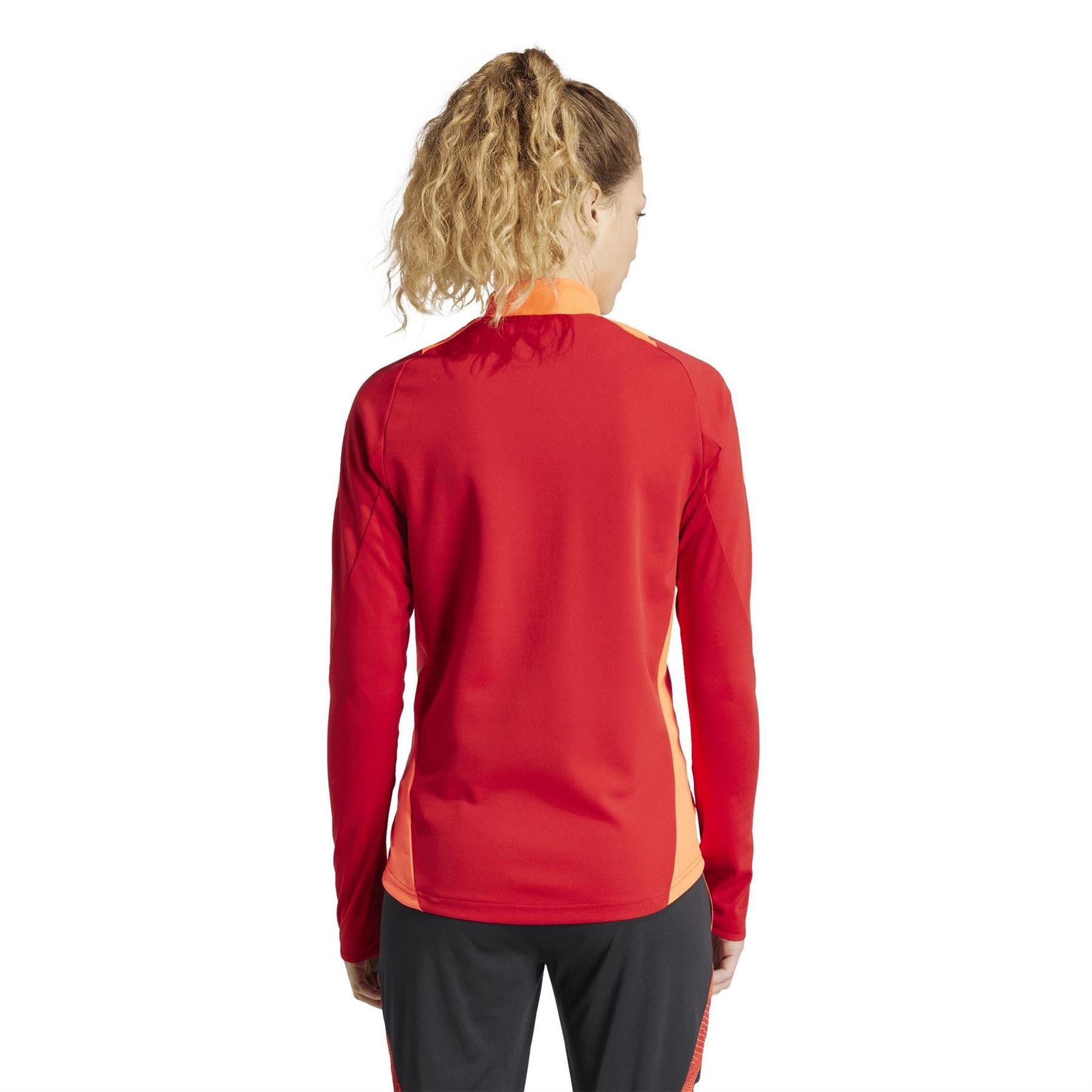 Team Power Red - Back - Adidas Womens-Ladies Tiro 24 Raglan Track Jacket
