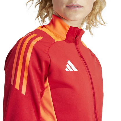 Team Power Red - Side - Adidas Womens-Ladies Tiro 24 Raglan Track Jacket