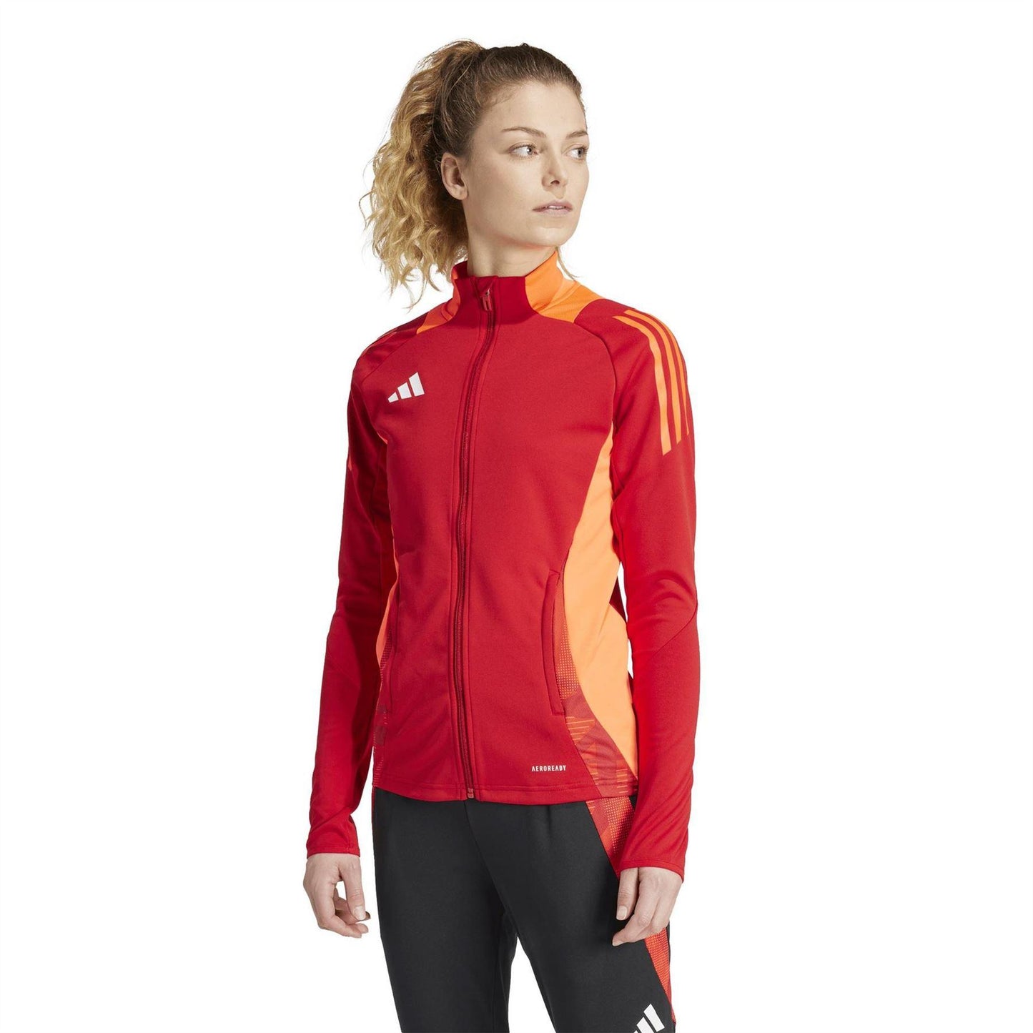 Team Power Red - Pack Shot - Adidas Womens-Ladies Tiro 24 Raglan Track Jacket