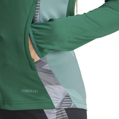 Dark Green - Lifestyle - Adidas Womens-Ladies Tiro 24 Raglan Track Jacket