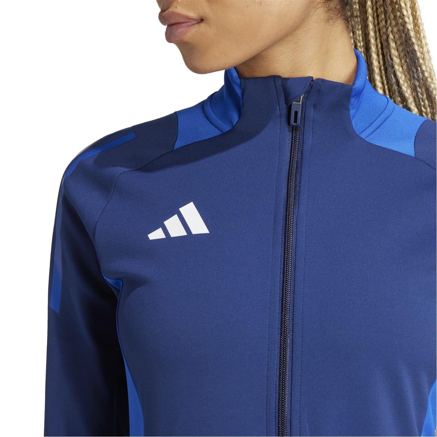 Navy Blue - Lifestyle - Adidas Womens-Ladies Tiro 24 Raglan Track Jacket