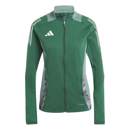 Dark Green - Front - Adidas Womens-Ladies Tiro 24 Raglan Track Jacket