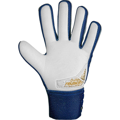 Blue-Gold - Back - Reusch Unisex Adult Attrakt Starter Goalkeeper Gloves