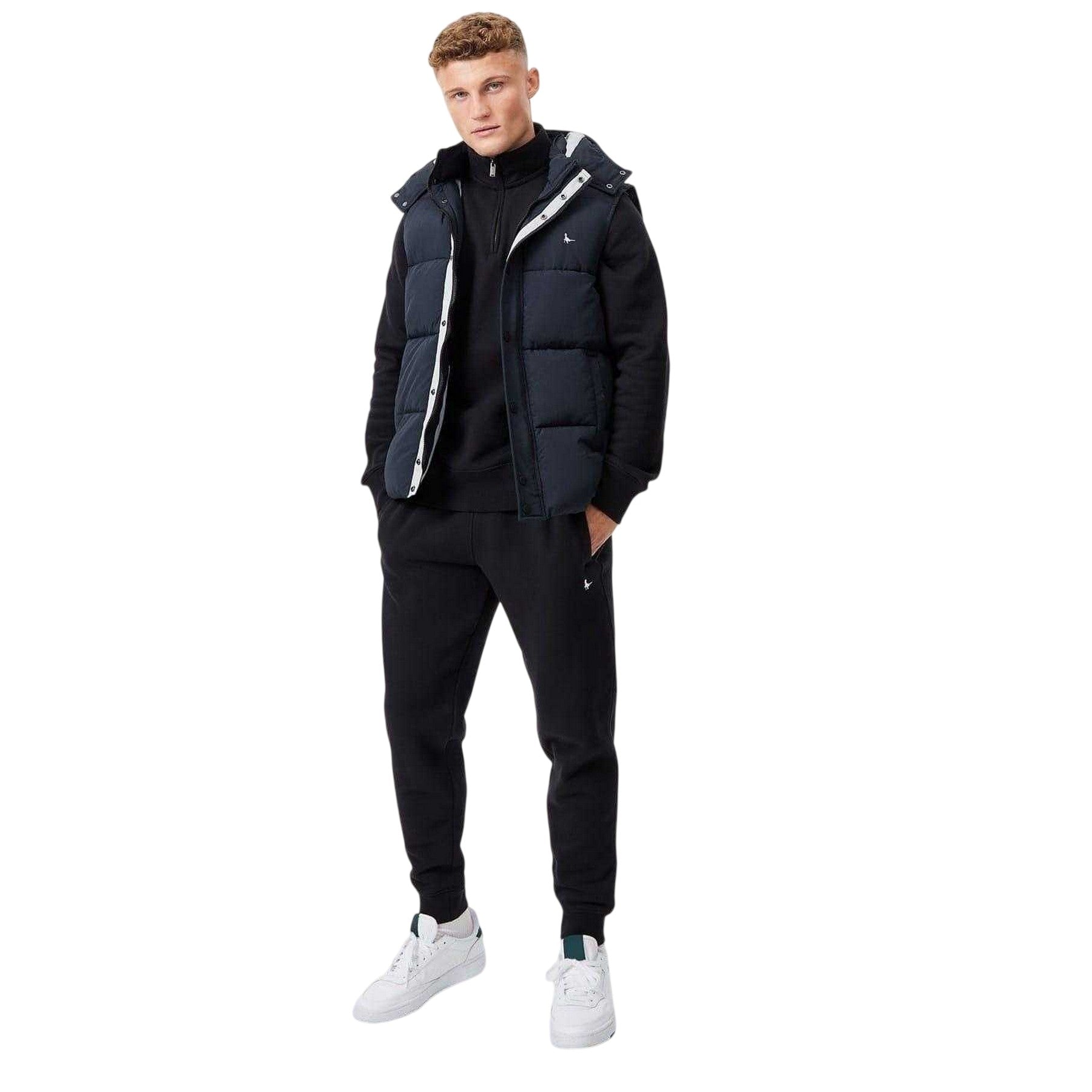 Black - Lifestyle - Jack Wills Mens Firestone Water Resistant Gilet