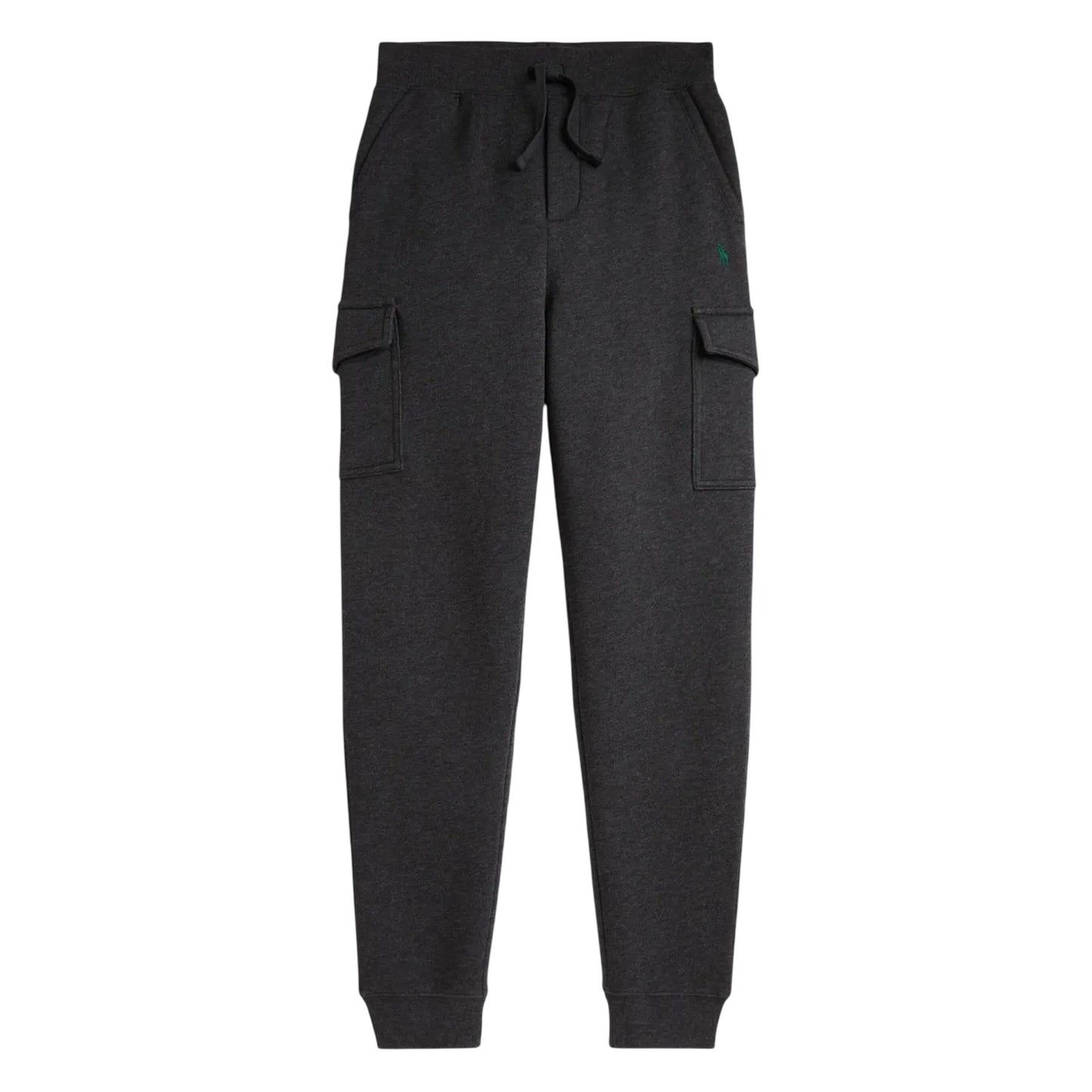 Grey Heather - Front - Ralph Lauren Childrens-Kids Ribbed Cuff Cargo Trousers