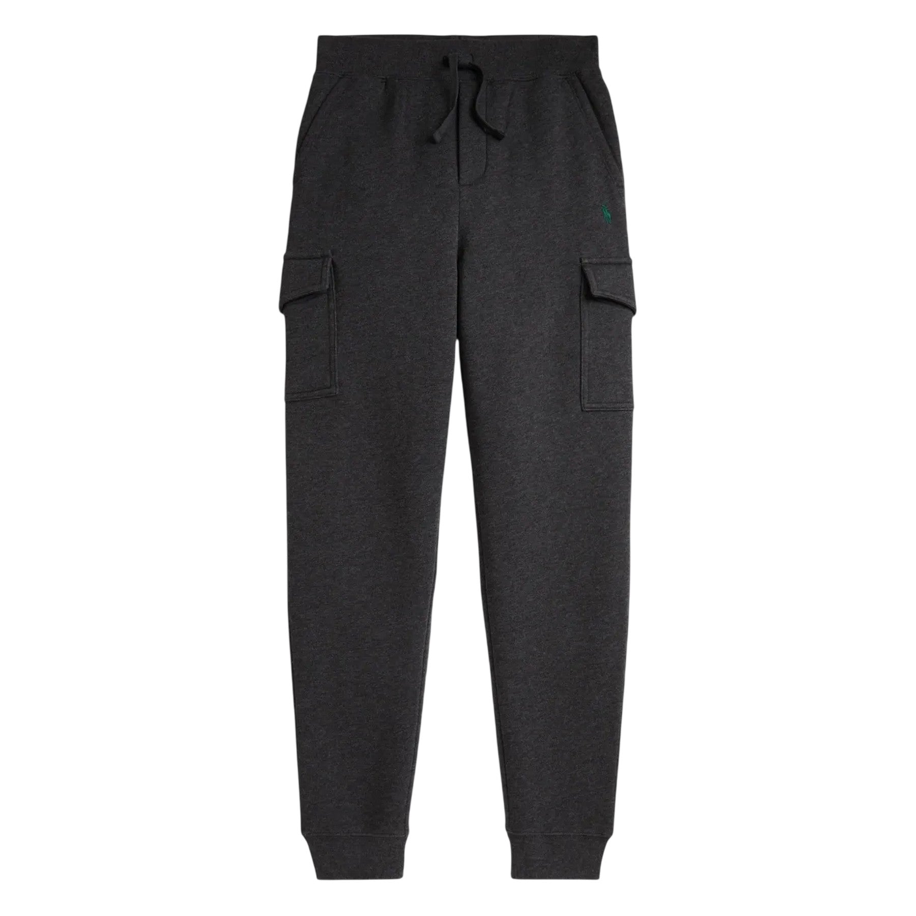 Grey Heather - Front - Ralph Lauren Childrens-Kids Ribbed Cuff Cargo Trousers