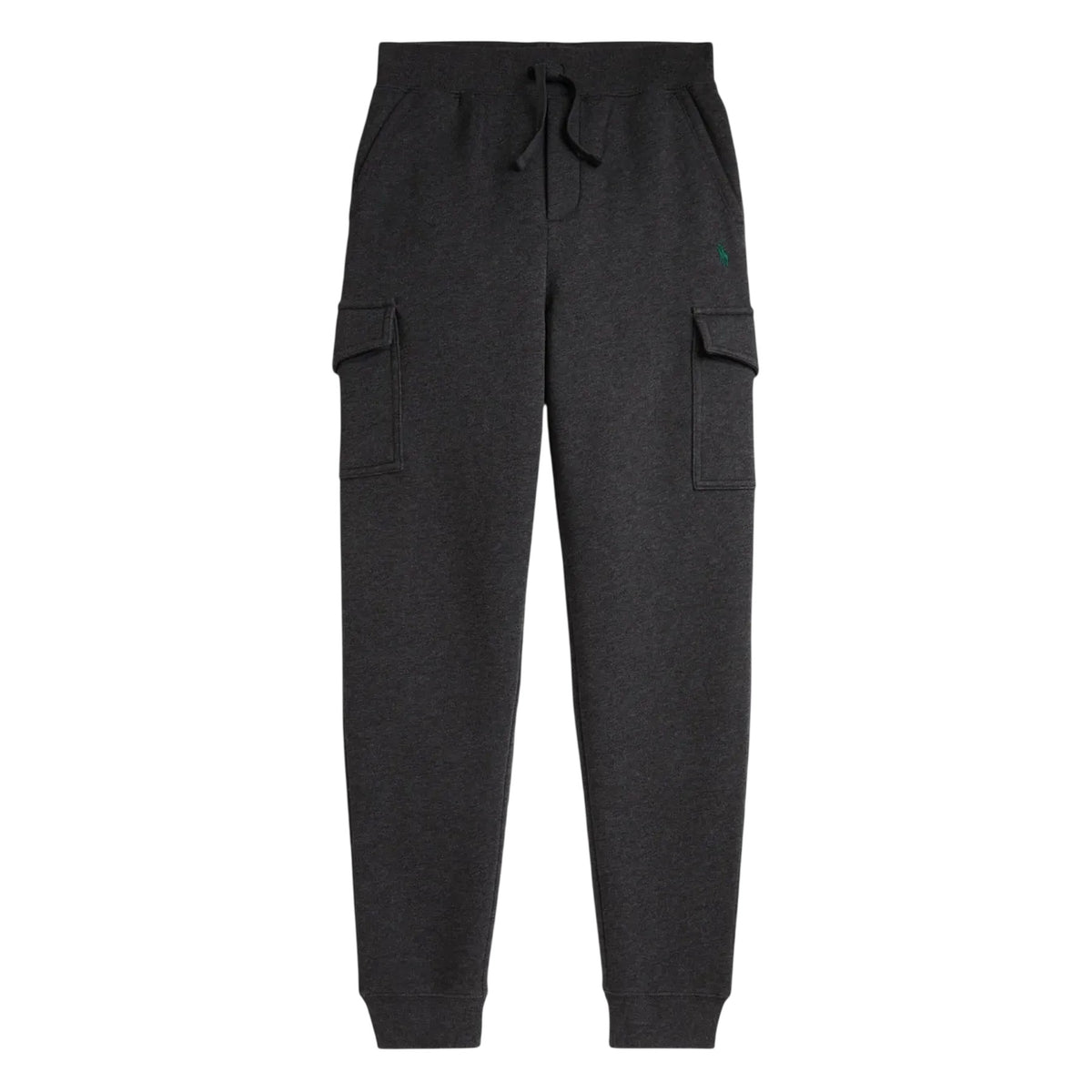 Grey Heather - Front - Ralph Lauren Childrens-Kids Ribbed Cuff Cargo Trousers