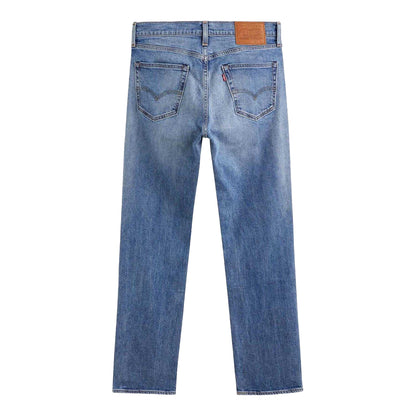 Light Blue - Back - Levis Mens 511 Mighty Leather Patch Slim Jeans