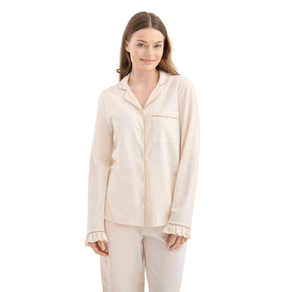 Bridal Rose - Front - Chelsea Peers Womens-Ladies Cotton Blend Pyjama Set