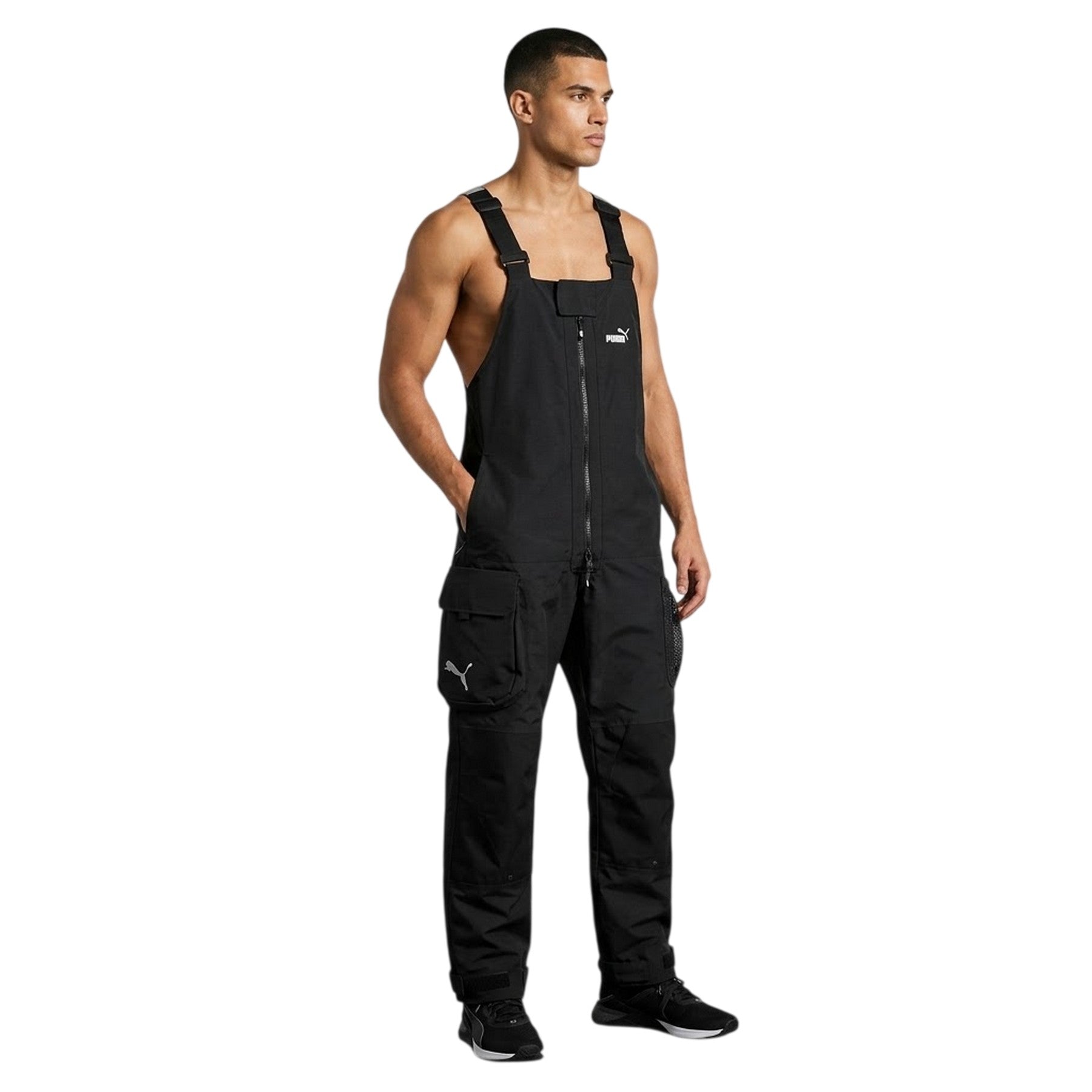 Black - Side - Puma Mens Offshore Waterproof Overalls