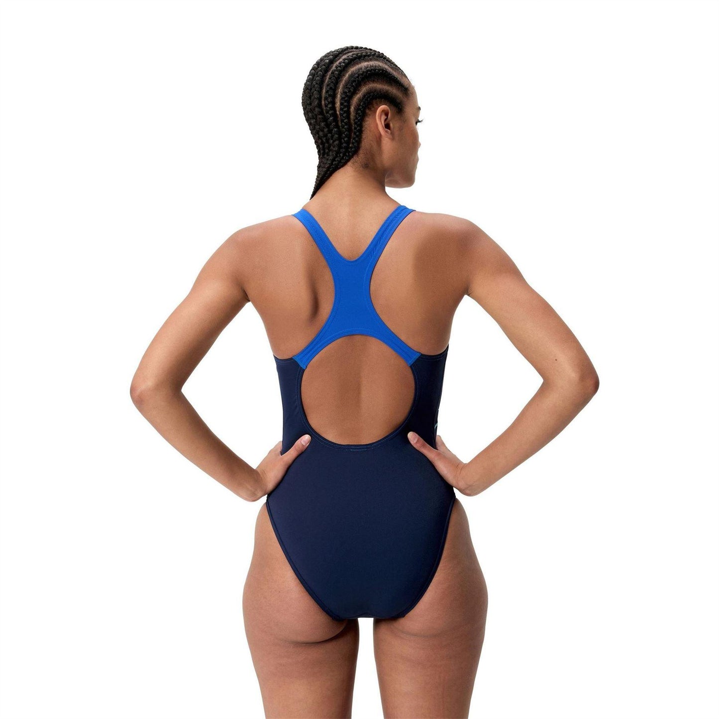 Green - Back - Speedo Womens-Ladies Medley One Piece Swimsuit