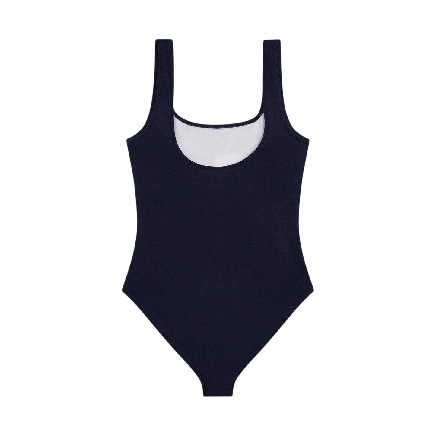 Night Navy - Back - Tommy Hilfiger Girls Flag Logo One Piece Swimsuit