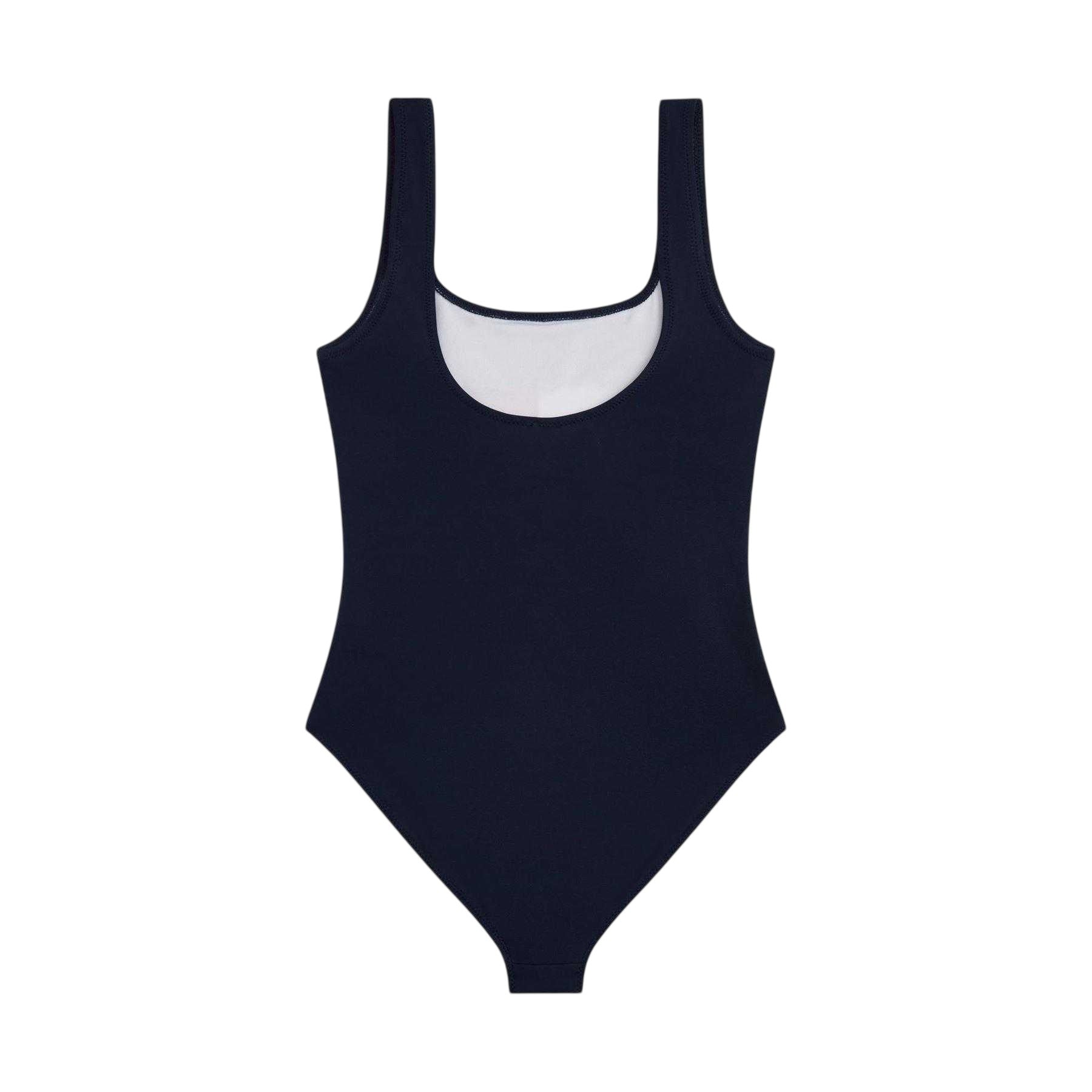 Night Navy - Back - Tommy Hilfiger Girls Flag Logo One Piece Swimsuit