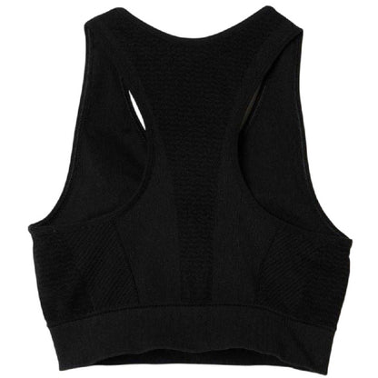 Black - Back - Lacoste Womens-Ladies Stretch Sports Bra