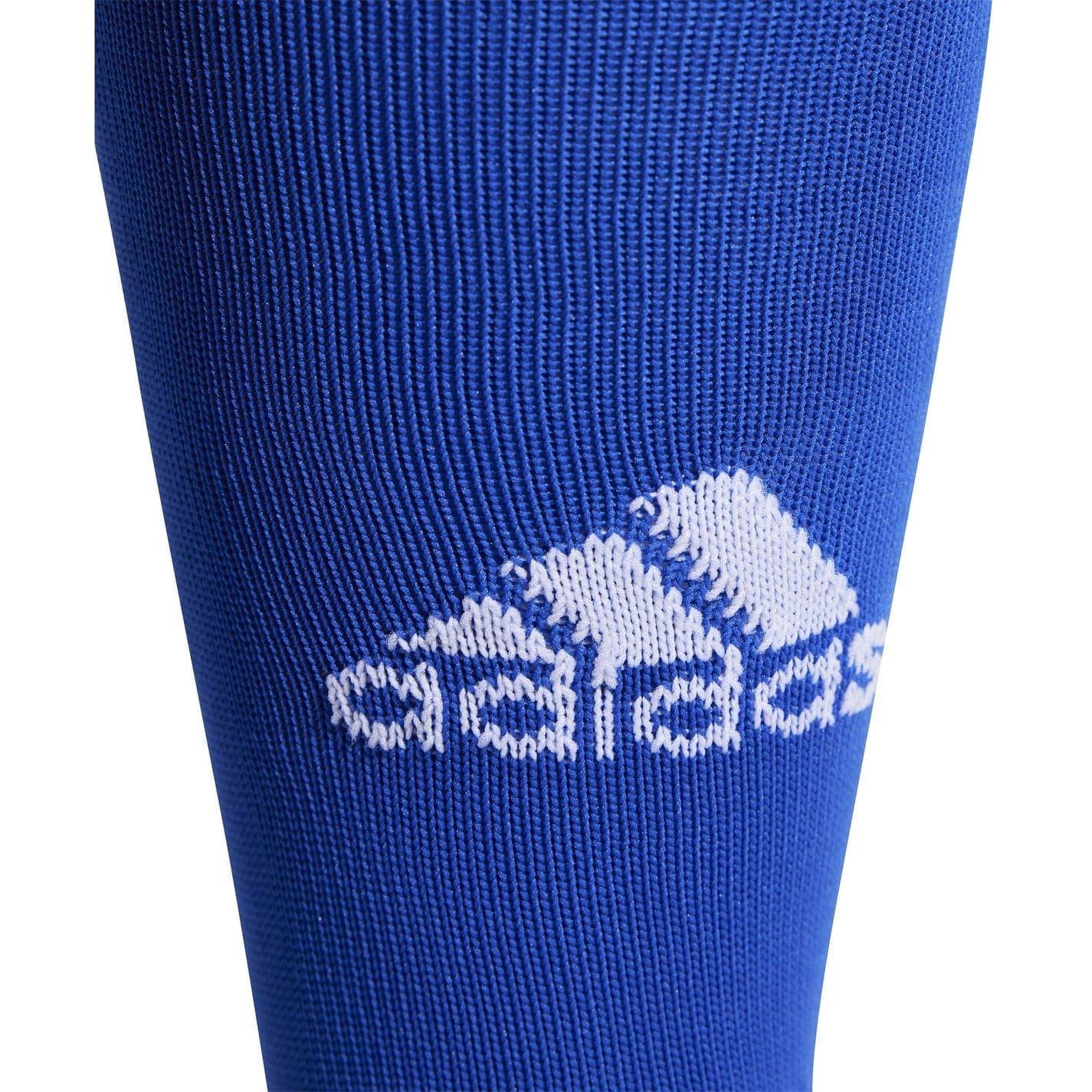Royal Blue-White - Back - Adidas Unisex Adult Santos Football Socks