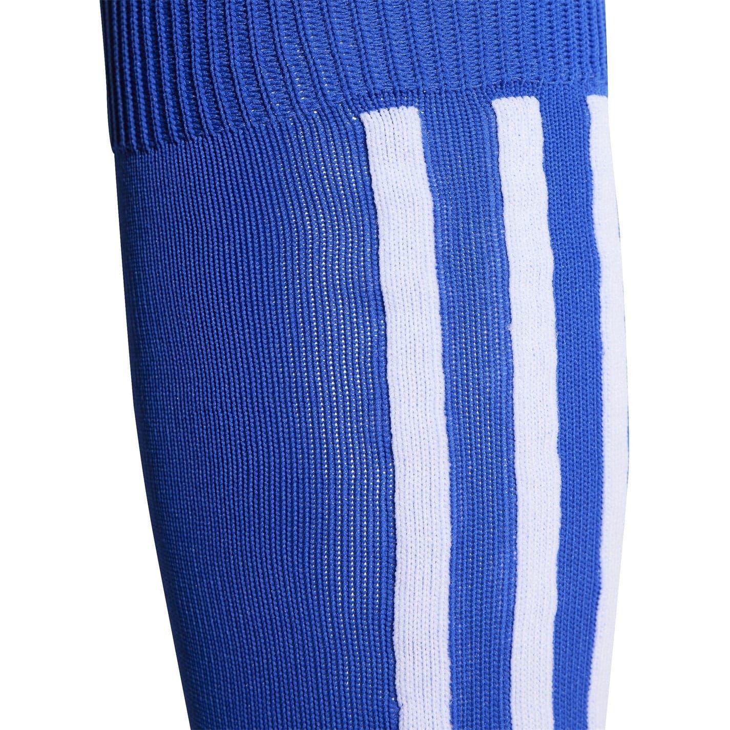 Royal Blue-White - Side - Adidas Unisex Adult Santos Football Socks