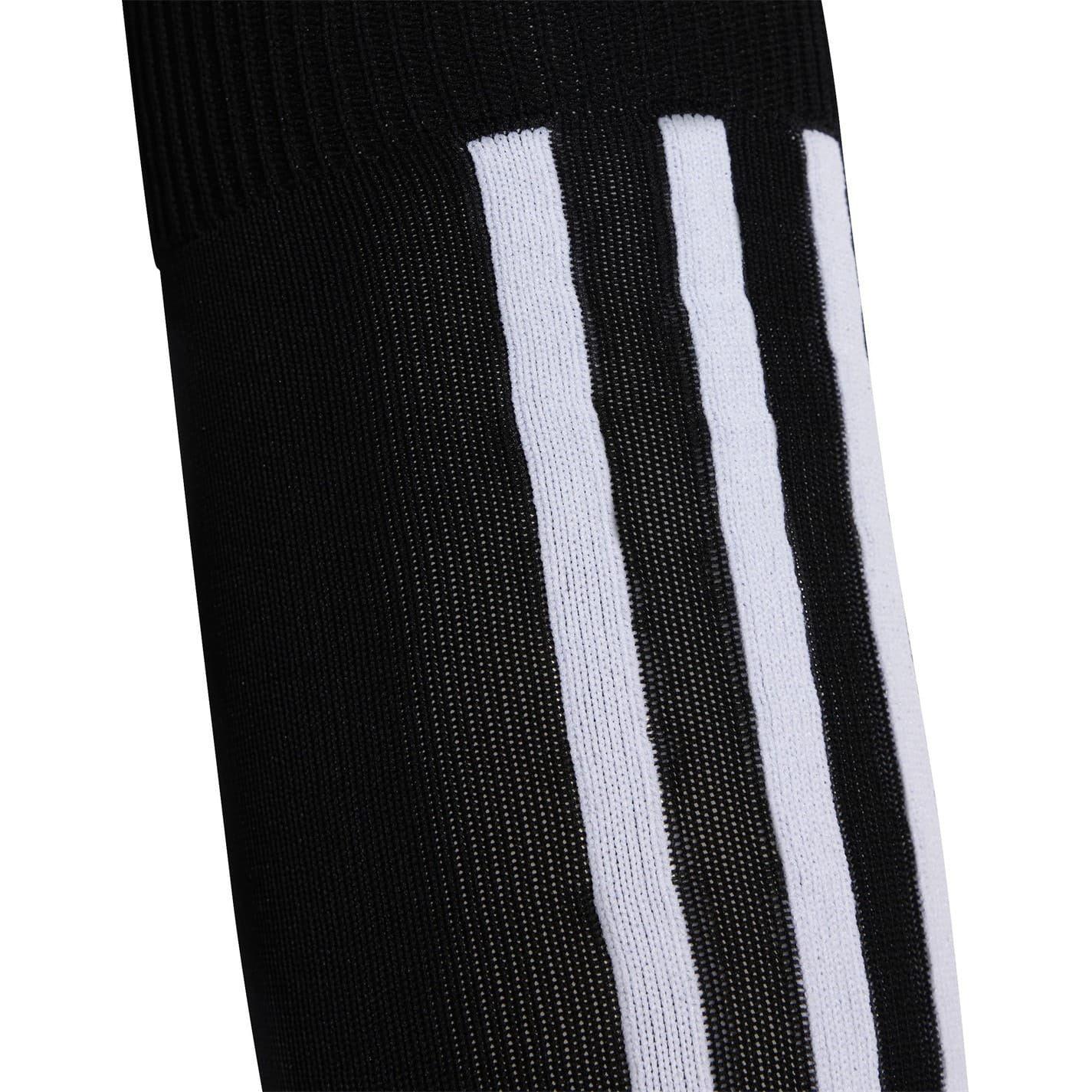 Black-White - Side - Adidas Unisex Adult Santos Football Socks