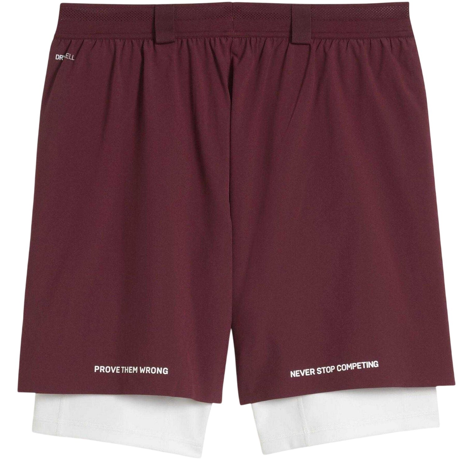 Ruby Red - Back - Puma Mens Hyrox 2 in 1 Shorts