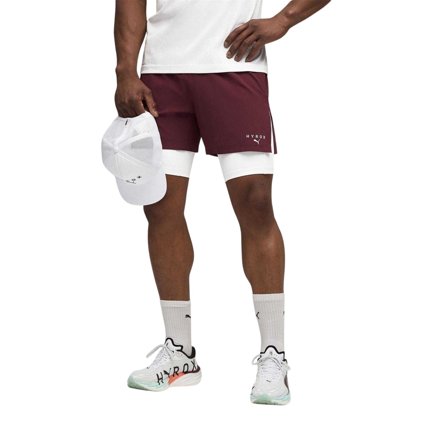 Ruby Red - Lifestyle - Puma Mens Hyrox 2 in 1 Shorts