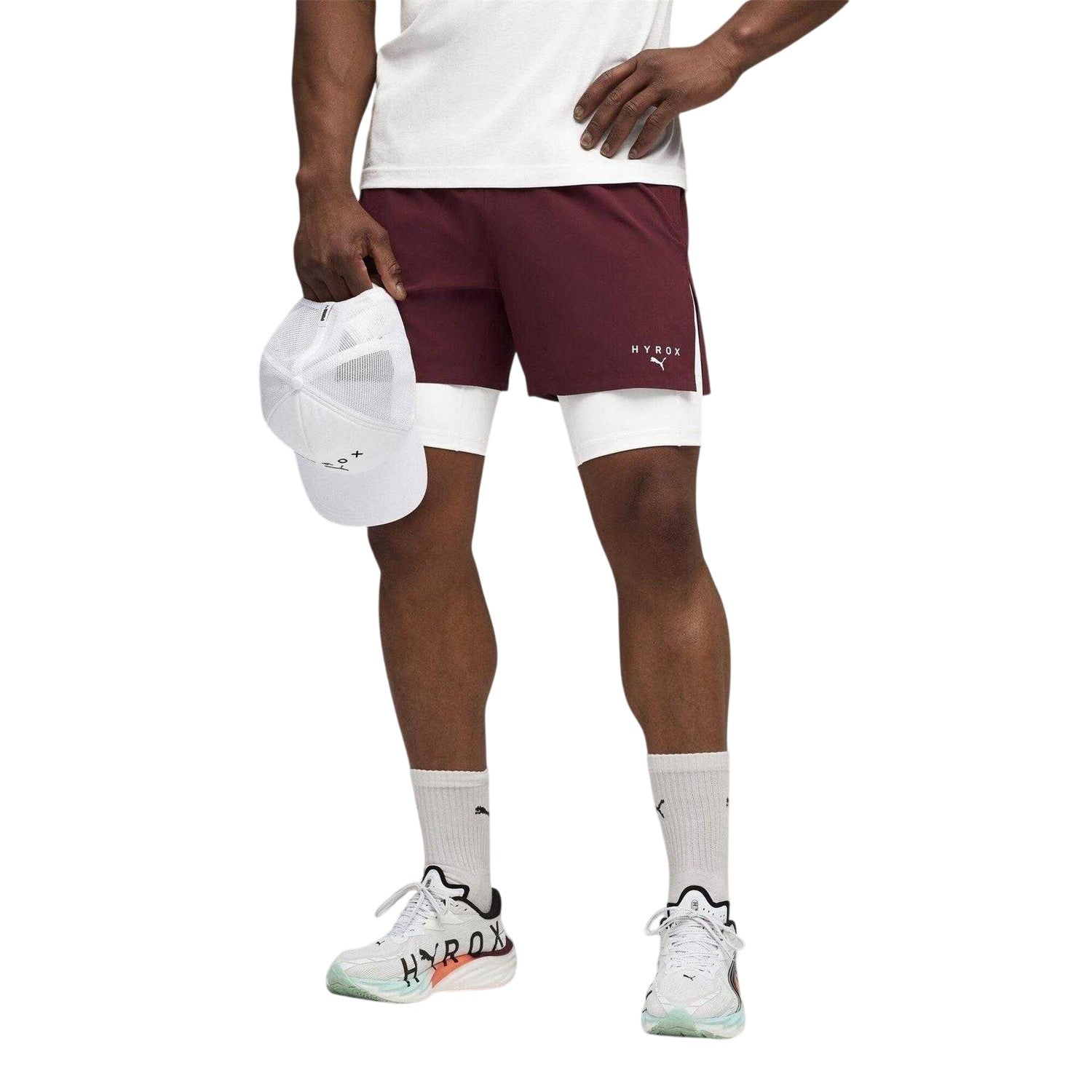Ruby Red - Lifestyle - Puma Mens Hyrox 2 in 1 Shorts