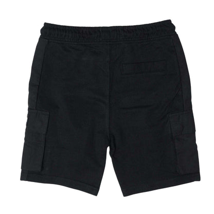 Black - Back - Weekend Offender Childrens-Kids Flamengo Fleece Cargo Shorts