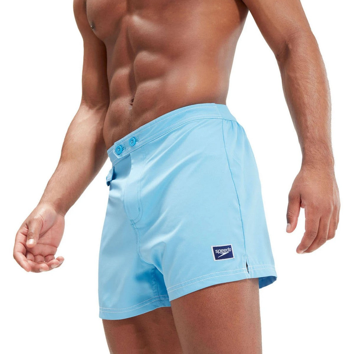 Light Blue - Pack Shot - Speedo Mens Volley Vintage Swim Shorts