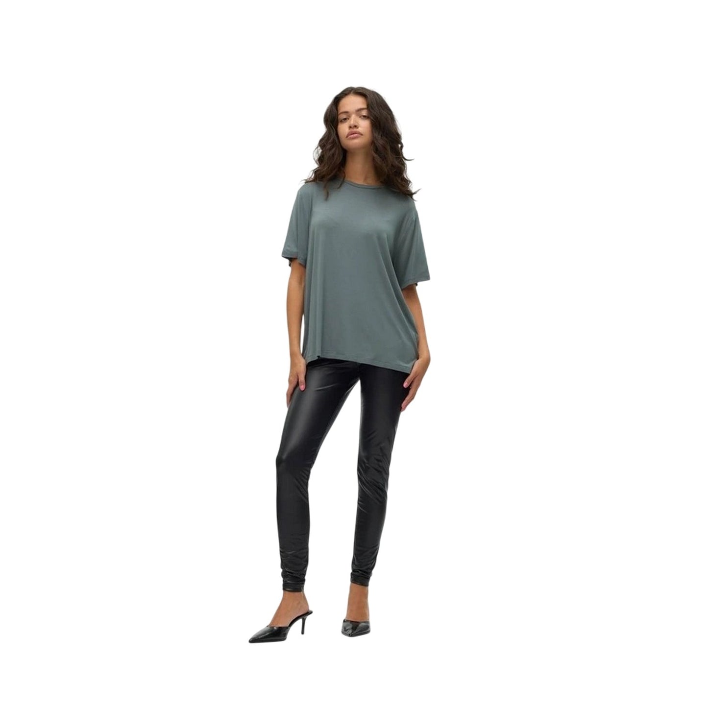 Black - Lifestyle - Vero Moda Womens-Ladies Tight Leggings