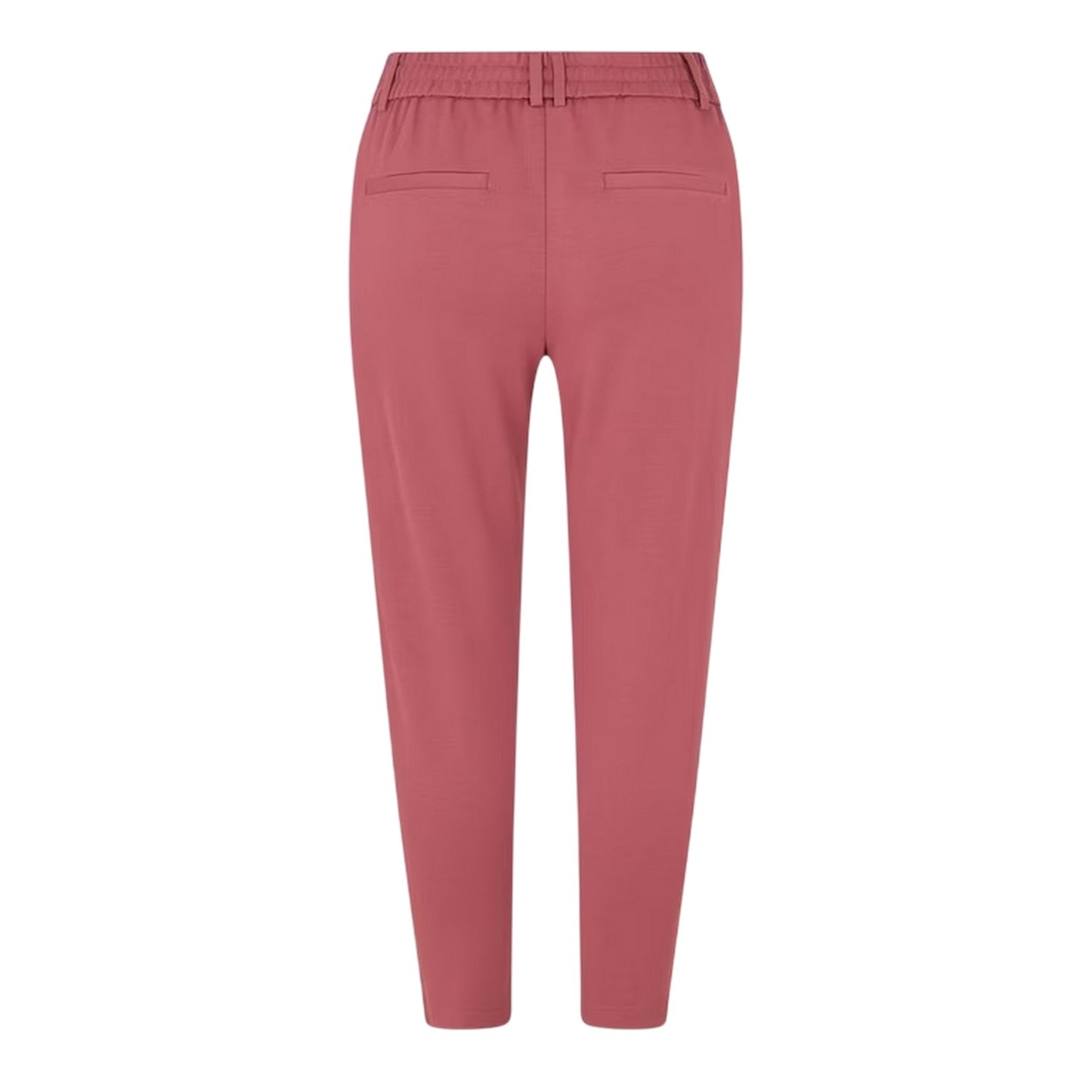 Red - Back - Only Womens-Ladies Plain Slim Trousers