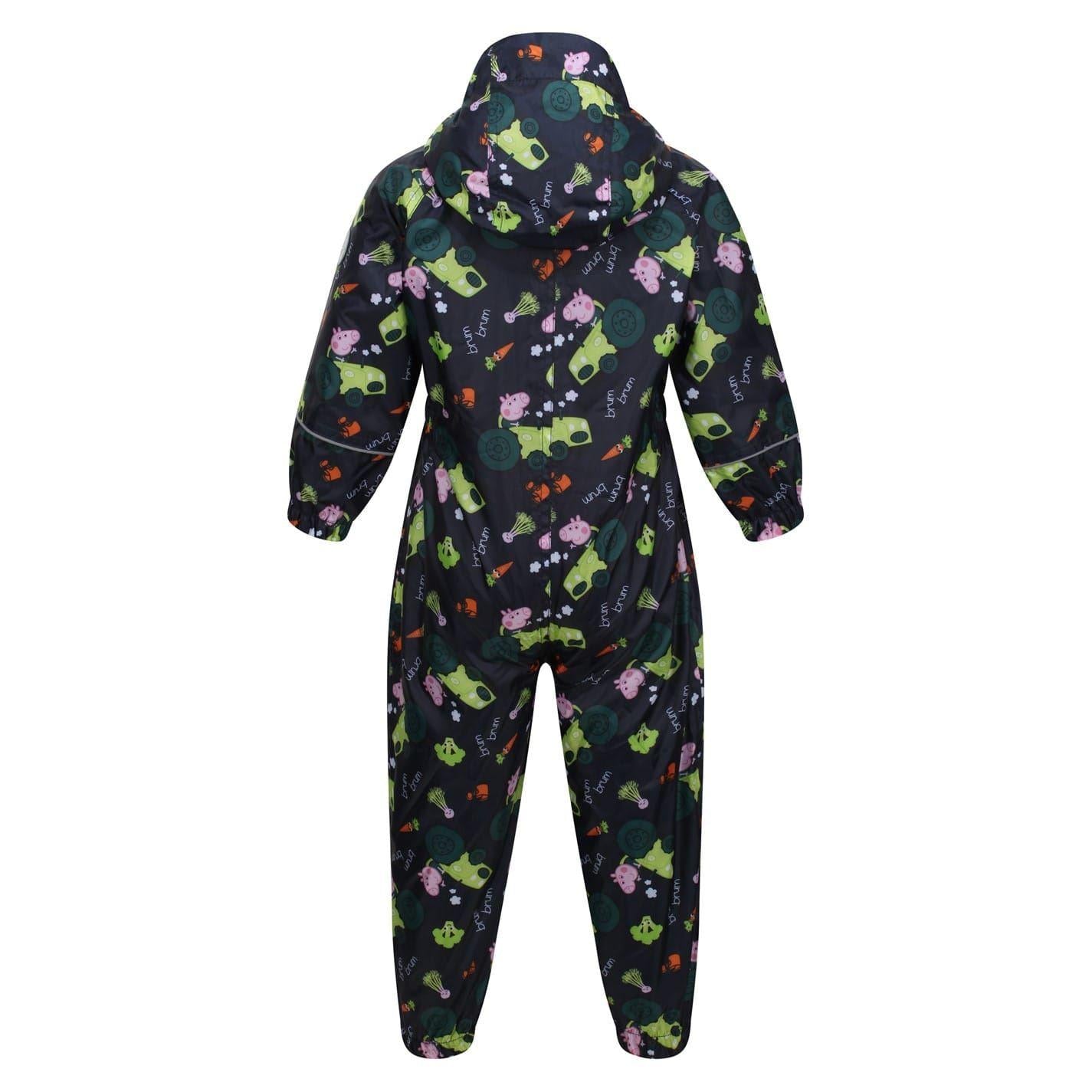 Navy - Back - Peppa Pig Childrens-Kids Peppa Pig Rain Suit