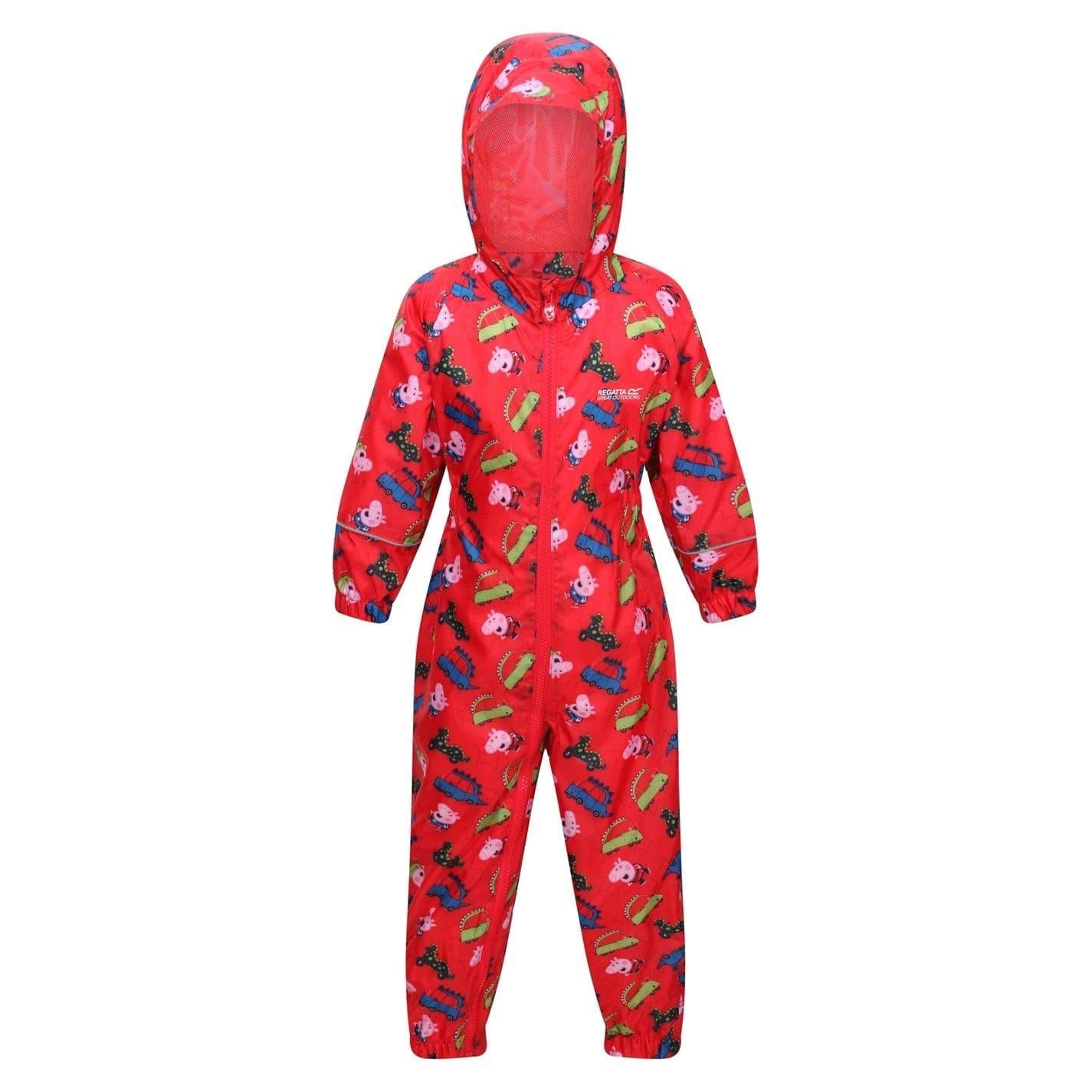Violet - Front - Peppa Pig Childrens-Kids Peppa Pig Rain Suit