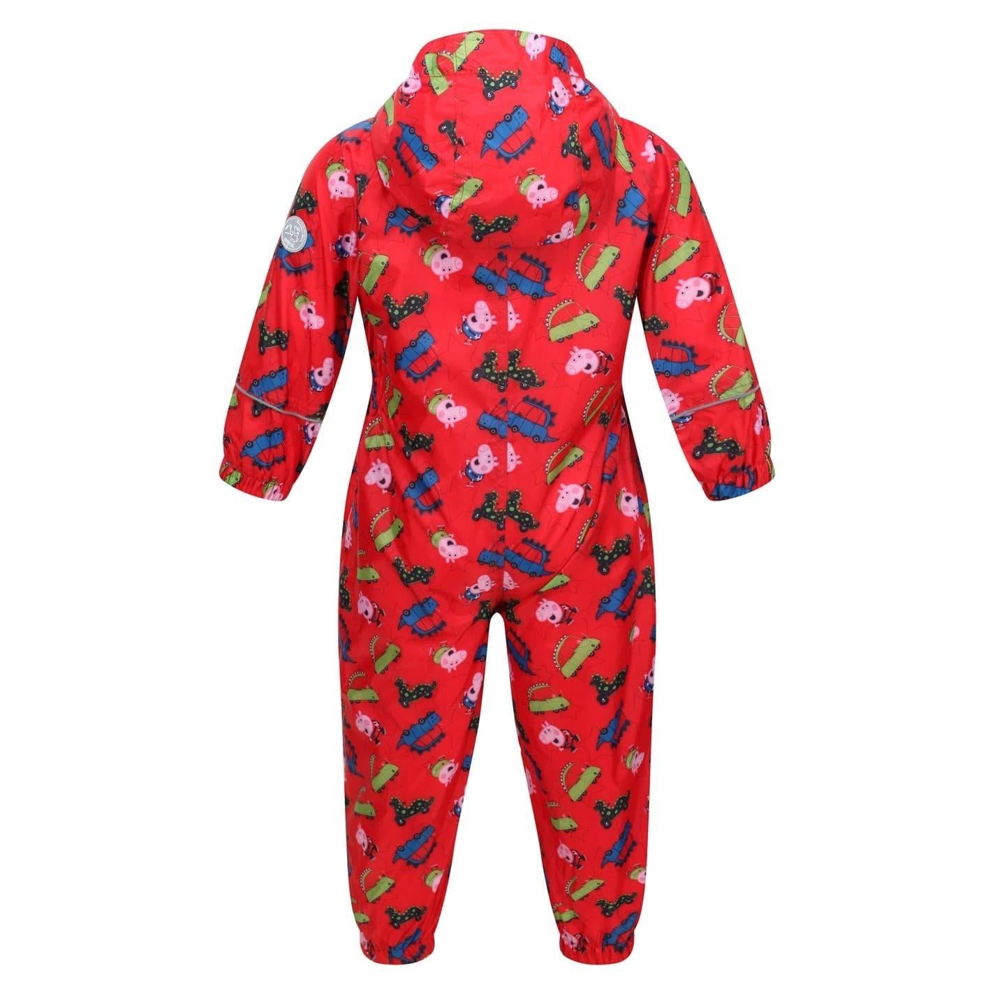 Violet - Back - Peppa Pig Childrens-Kids Peppa Pig Rain Suit
