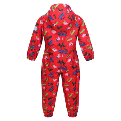 Violet - Back - Peppa Pig Childrens-Kids Peppa Pig Rain Suit