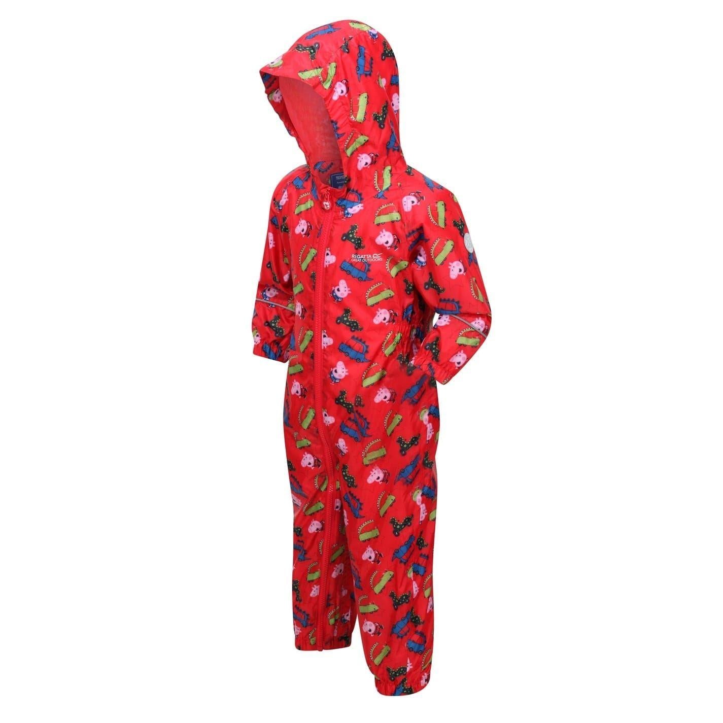 Violet - Side - Peppa Pig Childrens-Kids Peppa Pig Rain Suit