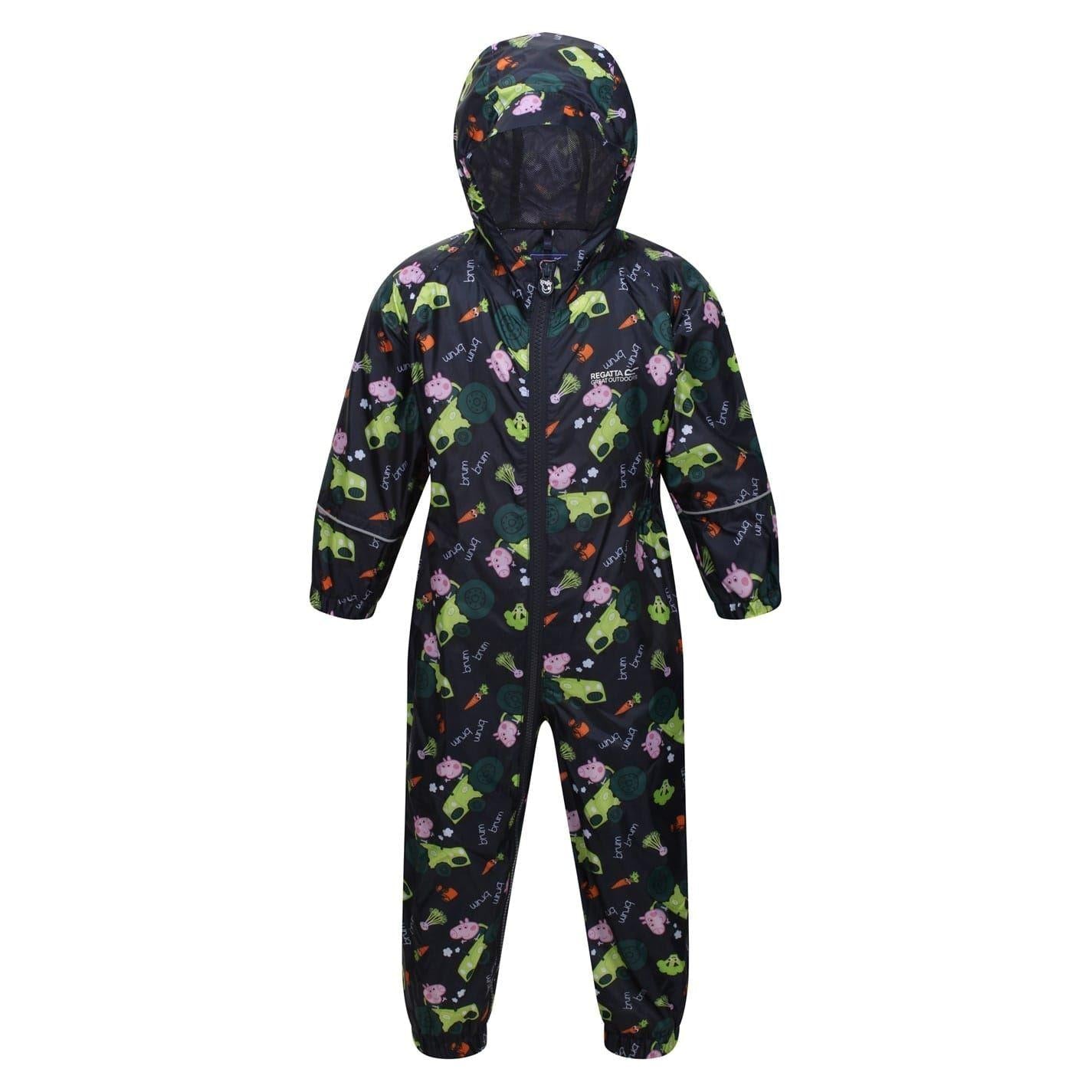 Navy - Front - Peppa Pig Childrens-Kids Peppa Pig Rain Suit