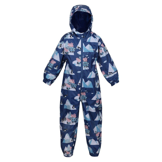 Blue-Arctic - Front - Peppa Pig Childrens-Kids Peppa Pig Rain Suit