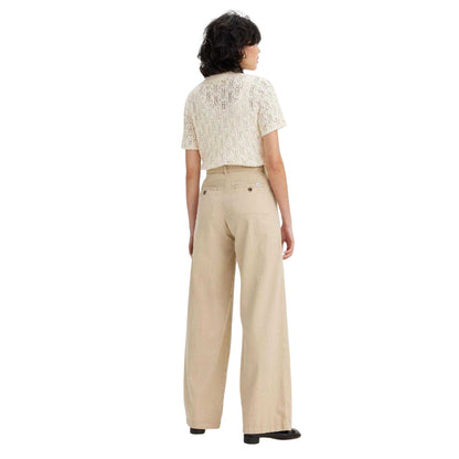 Safari - Back - Levis Womens-Ladies Safari Pleated Wide Leg Trousers