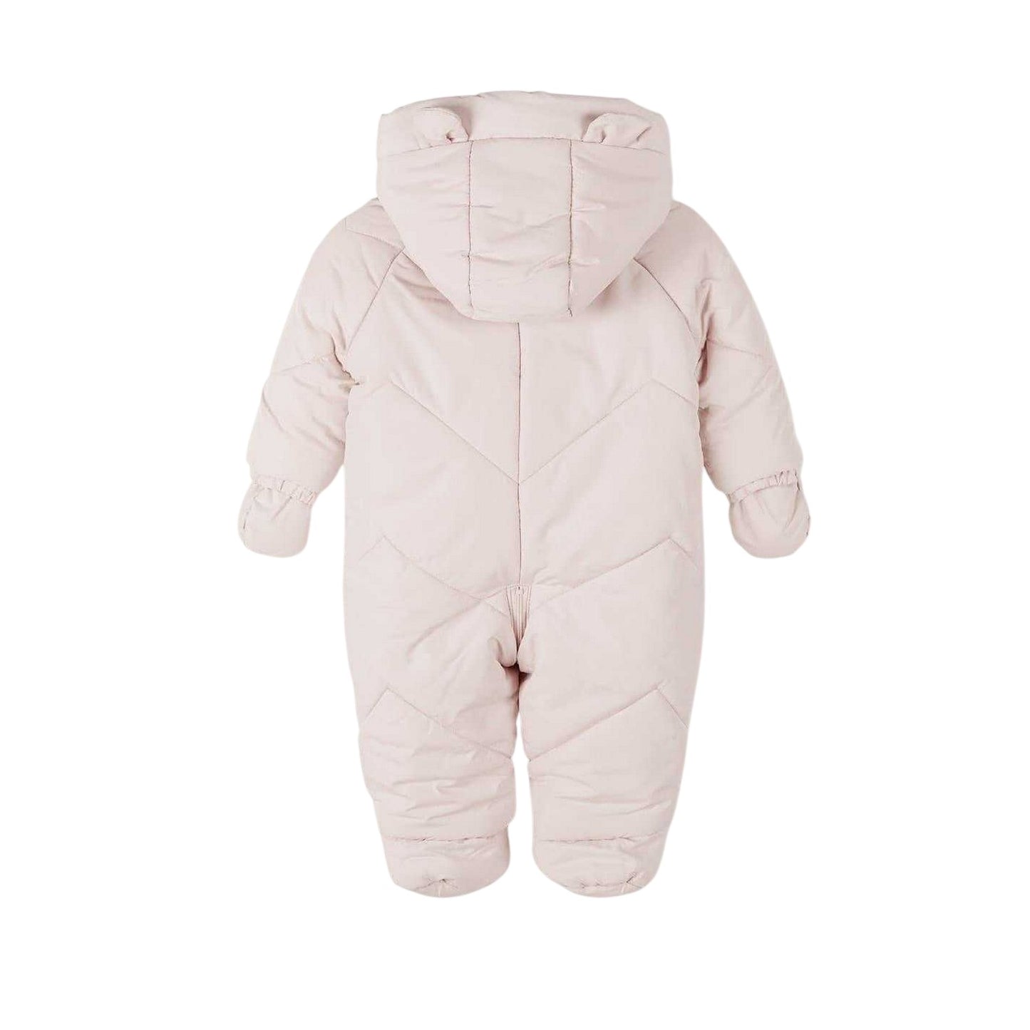 Light Pink - Back - Minoti Baby Snowsuit