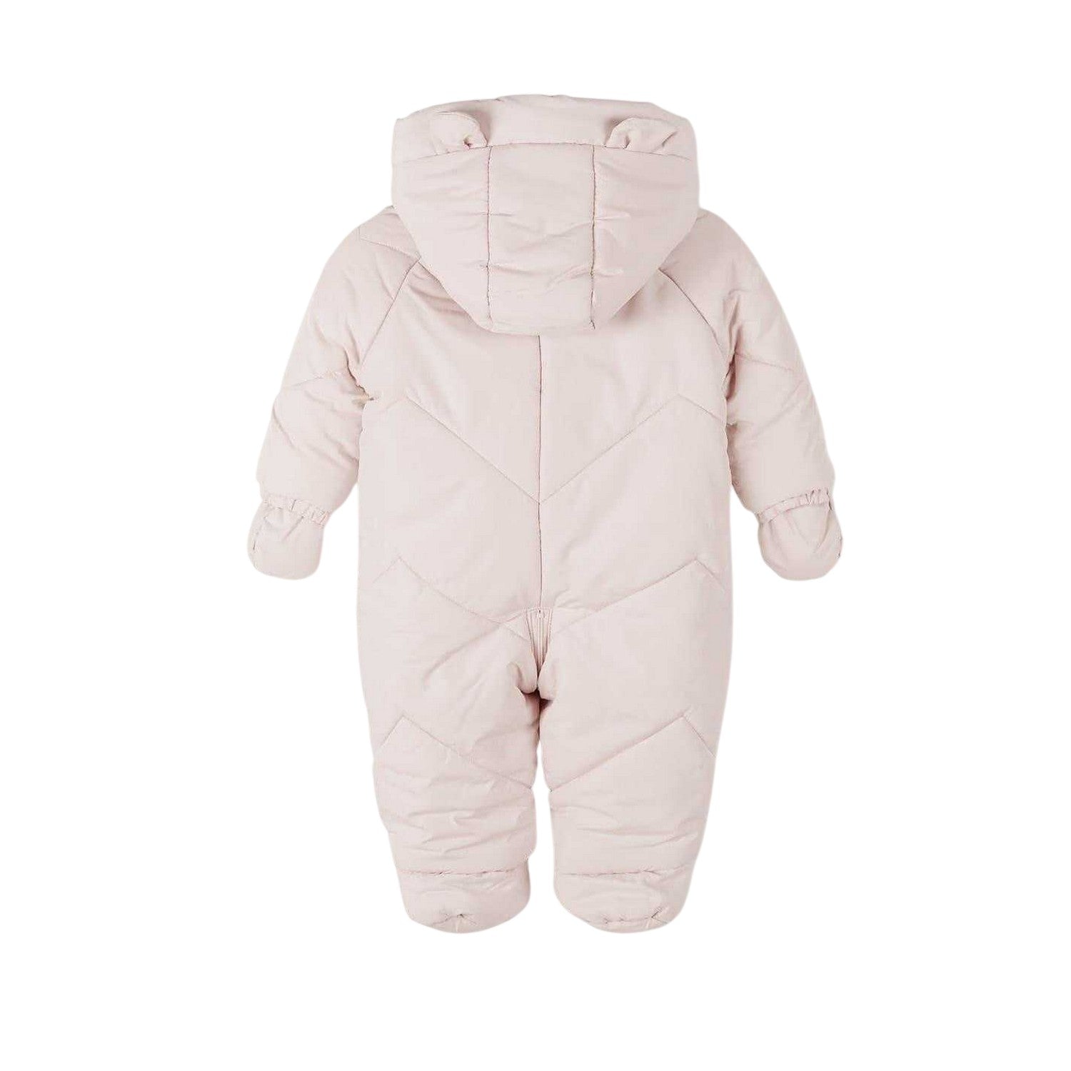 Light Pink - Back - Minoti Baby Snowsuit