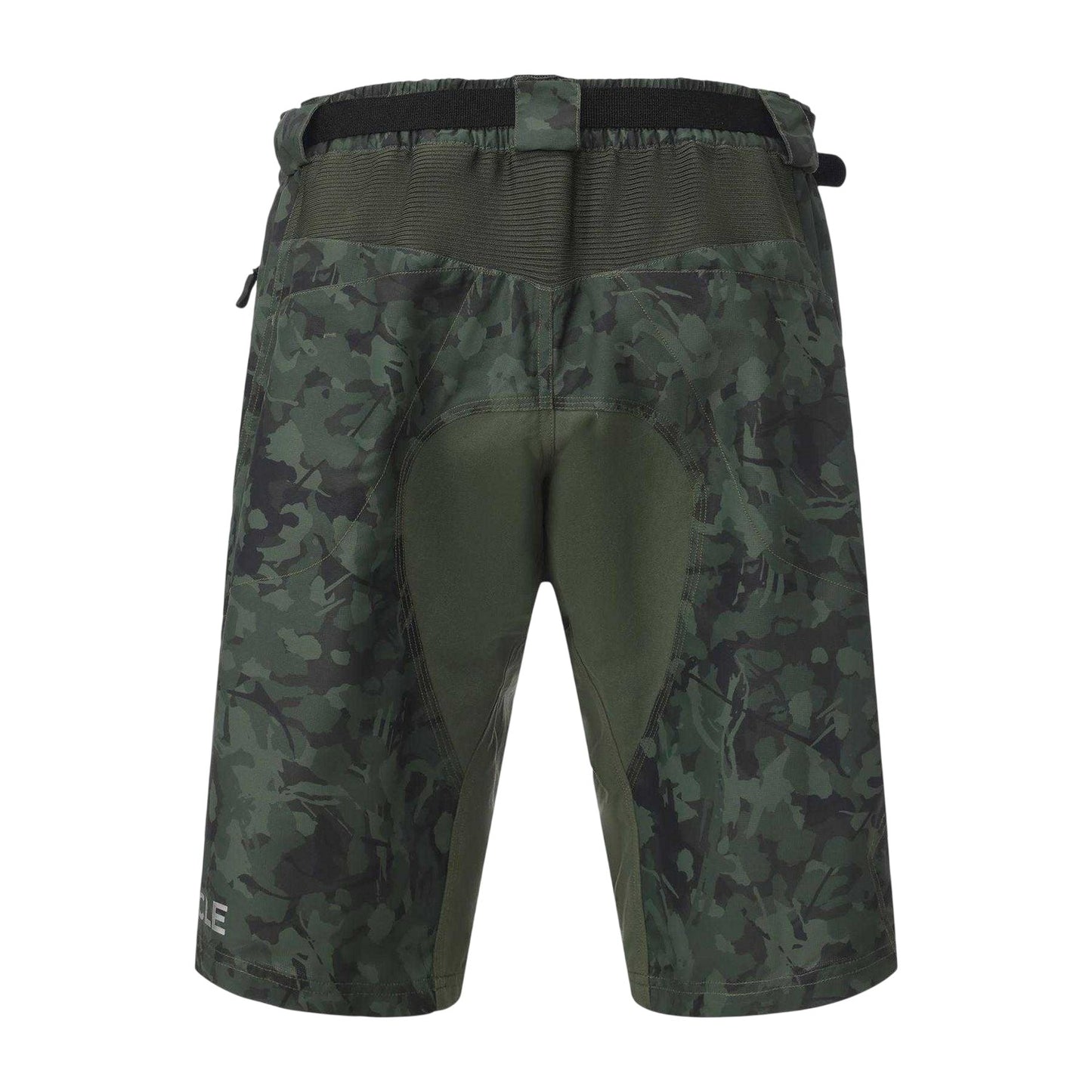 Green Camo - Back - Pinnacle Mens Pinnacle Cycling Shorts