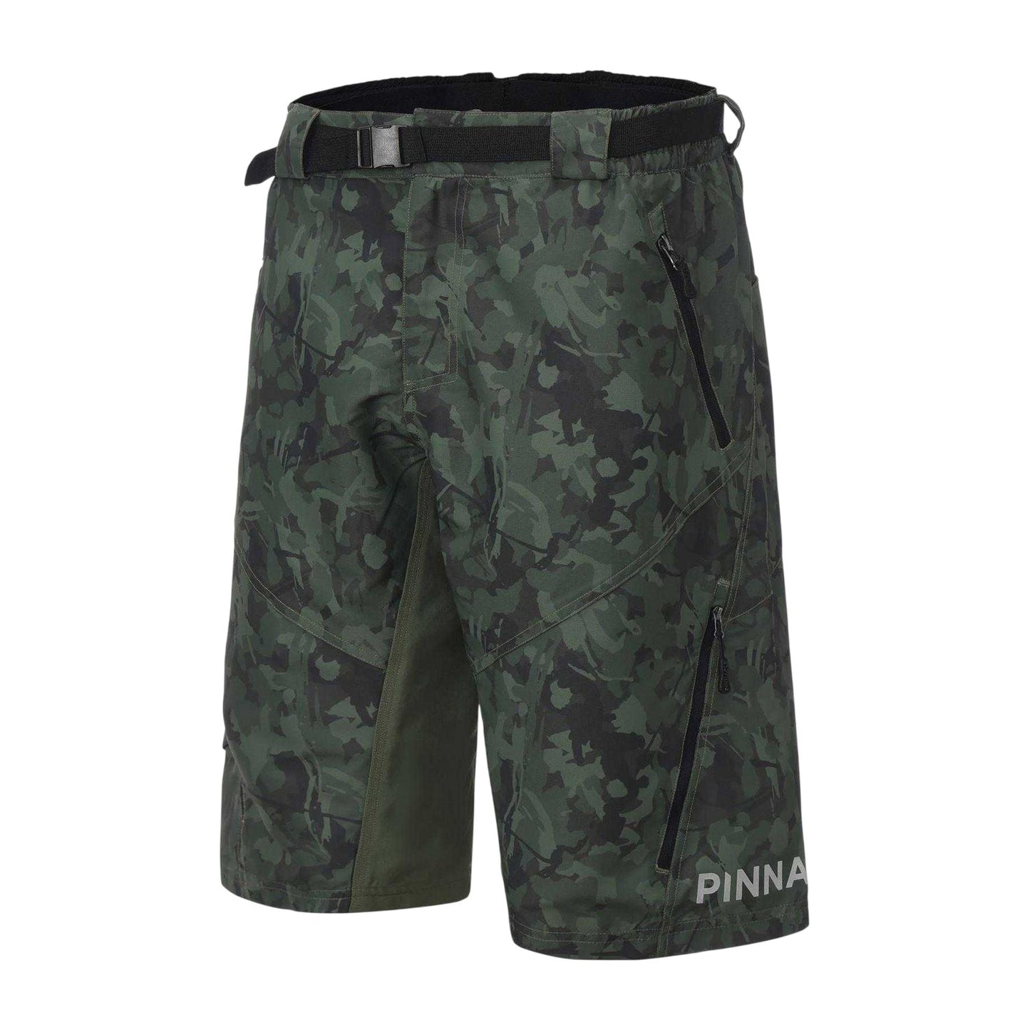Green Camo - Side - Pinnacle Mens Pinnacle Cycling Shorts