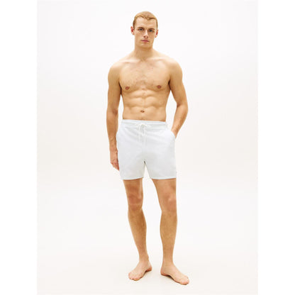 Ecru-Blue - Lifestyle - Tommy Hilfiger Mens Stripe Seersucker Swim Shorts