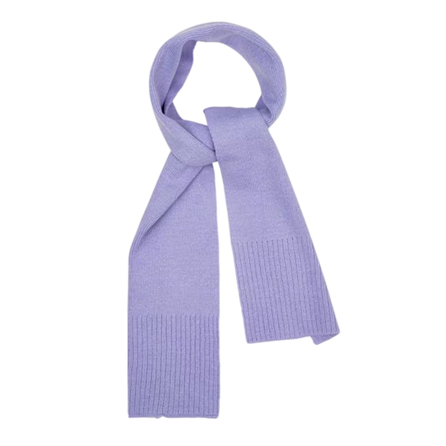 Purple - Side - Frozen Girls Character Knitted Elsa Hat Gloves And Scarf Set