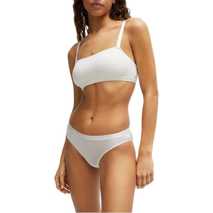 White - Side - Boss Womens-Ladies Logo Briefs