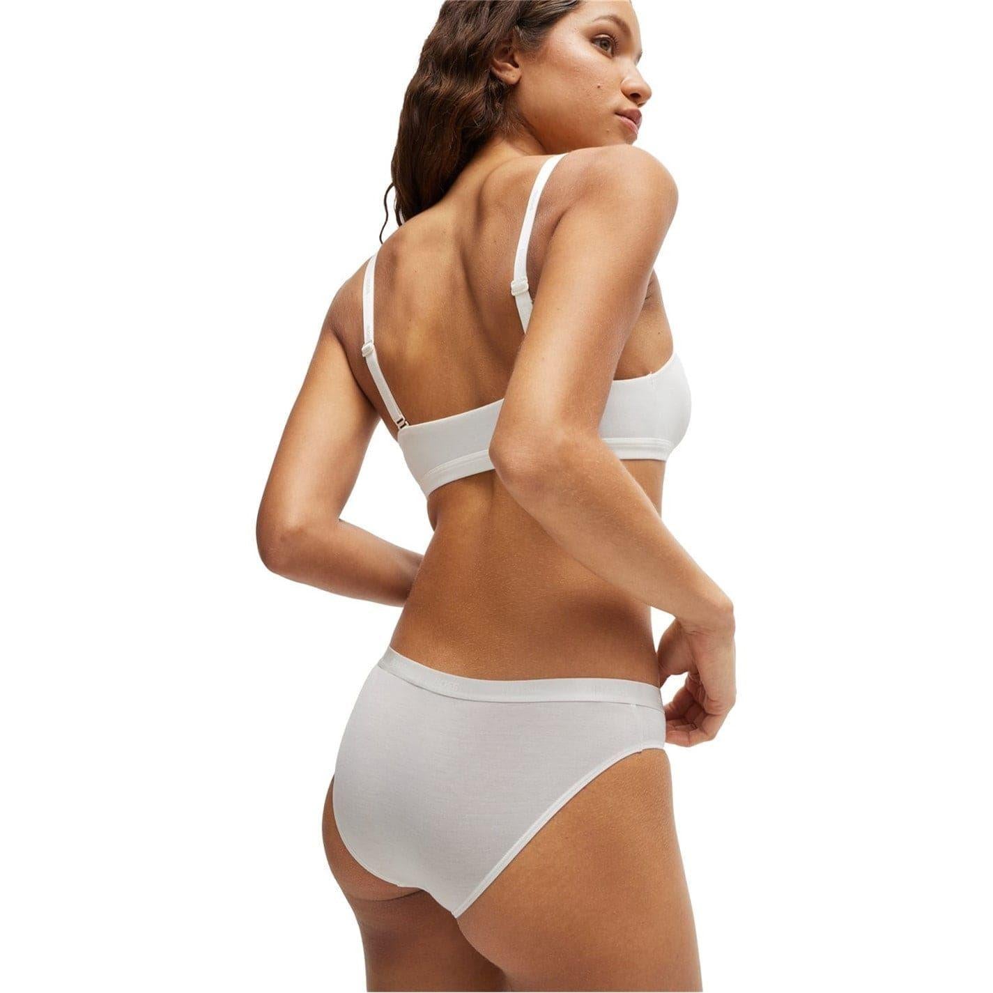 White - Lifestyle - Boss Womens-Ladies Logo Briefs